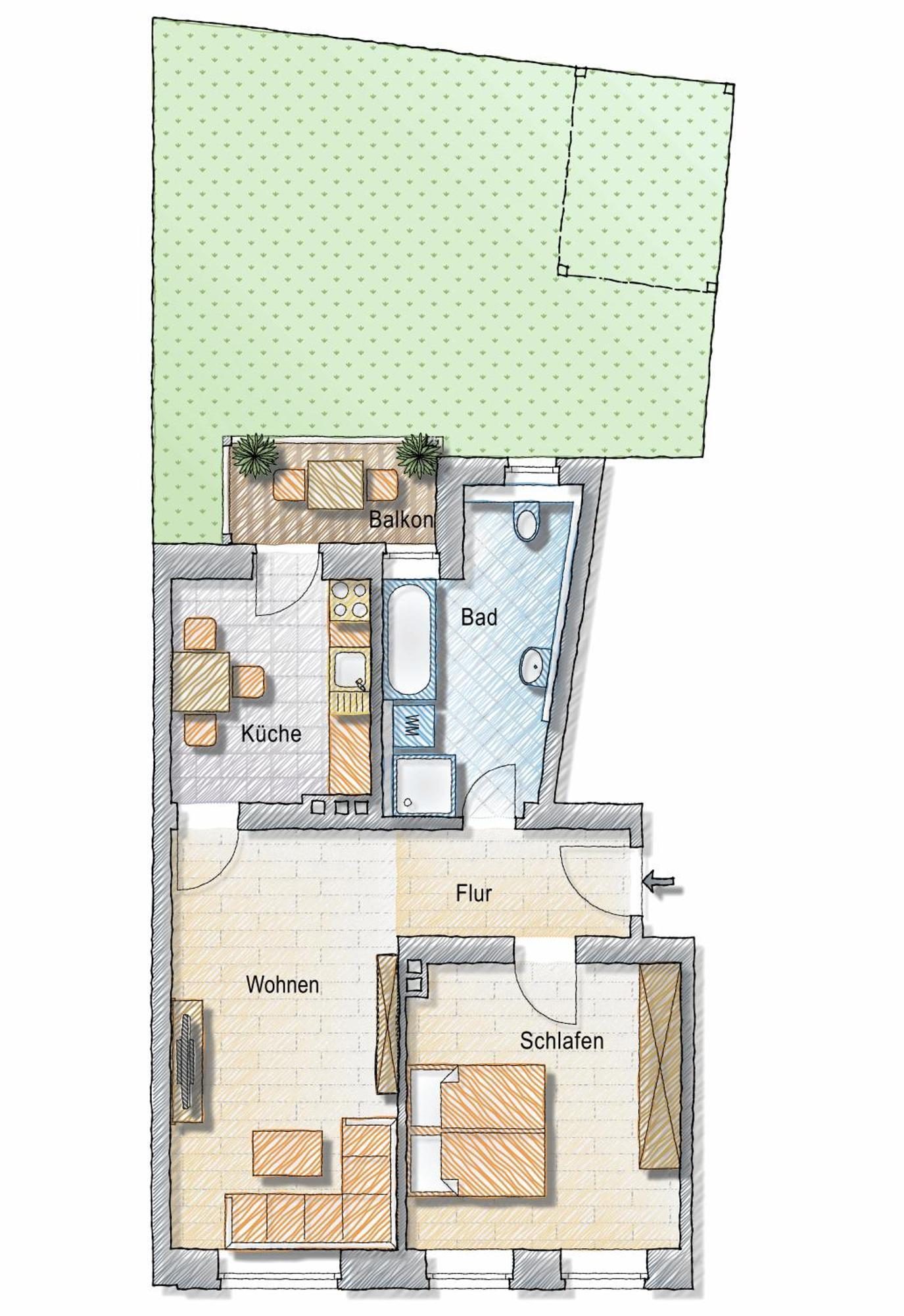 Bohnapartments - Altstadtoase - Balkon Und Garten - Wlan Erfurt Esterno foto